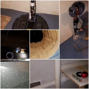 radon mitigation images from recent canton project